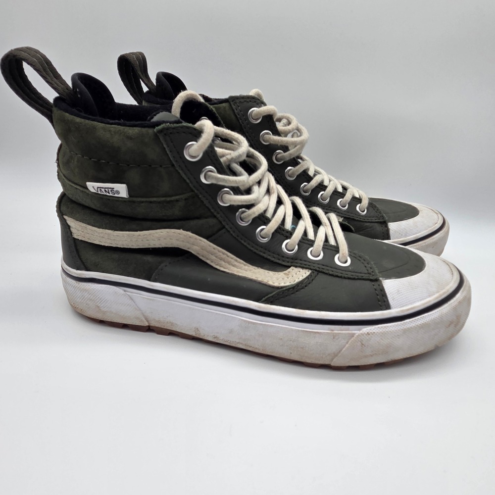 Vans Sk8-Hi MTE Sneakers‎ Mens 7 Womens 8.5 Green Scotchgard Suede High Top